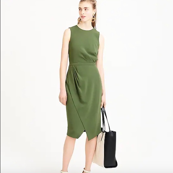 j crew asymmetrical sheath dress